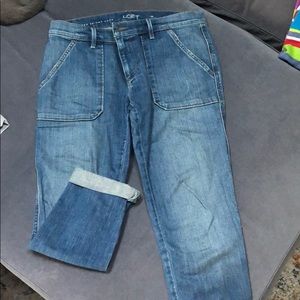 Loft relaxed crop jeans